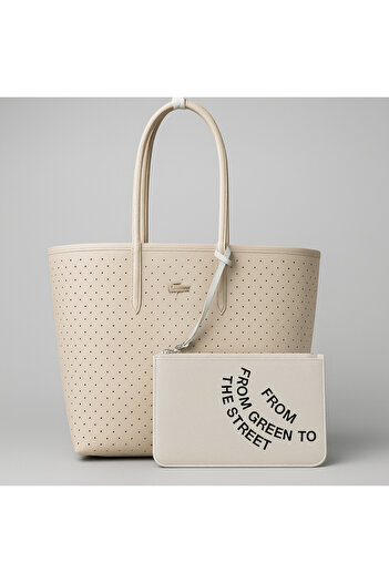 style iconic Women’s Reversible Tote Bag with Matching Pouch – Spacious Everyday Shoulder Bag
