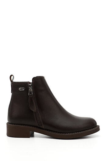 GÖNDERİ(R) Women's / Girls' Brown Double Zipper Boots