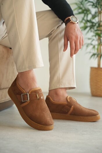 BESKAR Ανδρικά παπούτσια casual KB KX1 Kuback Taba Shearling