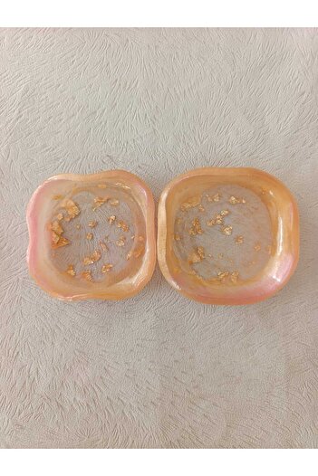 karelim home 2-Piece Mini Cookie Dish Epoxy Special Series