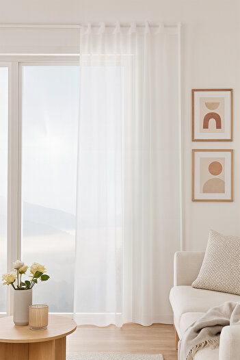 Premier Home Diego Mira Tulle Curtain White 140X270