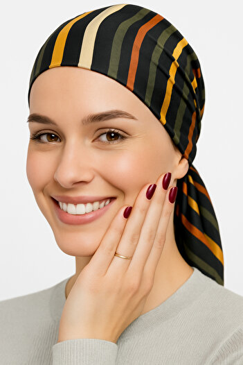 Stella Eşarp Patterned Accessory Scarf, Bandana