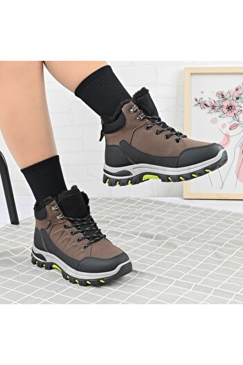 Tmall Women's boots, Made of -leather with suede lining, GD1117, Brown