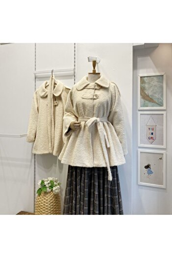 Faya Boutique Ecru Wool Cape Jacket