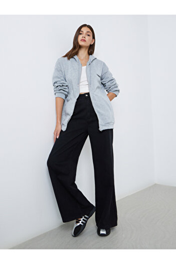 Styli Grey Embroidered Slogan Hooded Jacket