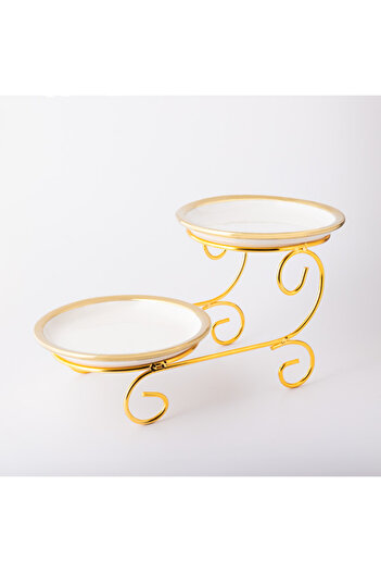 Moon House Tiered Candy Bar Platter - Porcelain (3 Tiers)
