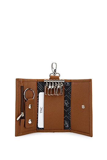 Tamer Tanca Men's Genuine Leather Tan Keychain