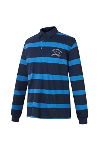 PAUL&SHARK MEN'S KNITTED POLOSHIRT C.WCOTTON