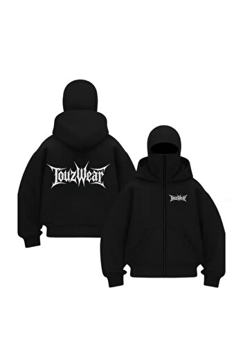 Touz Moda Φούτερ με κουκούλα Ninja με στάμπα της σειράς Balaclava Touz Wear