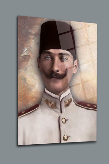 glassartdesign Ataturk Glass Painting-10 Ataturk Painting Homeland Painting