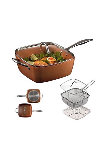 hoffmans Migas Multifunctional Frying Pan - Fryer Type, Non-Stick - 29cm, High Walls, Ceramic