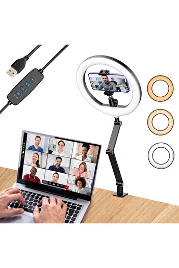 APEXEL APL-FL 20 Desk Mount Ring Light Kit