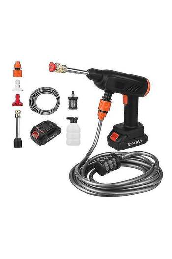 Generic Portable Powerful High Pressure Dual Battery Cordless Water Jet Foam Gun Car Washer