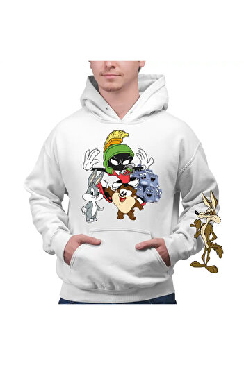 OEM Men's Hoodie Marvin the Martian Bugs Bunny Taz Lemmings