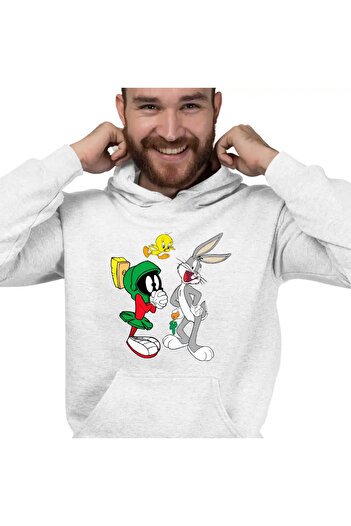 OEM Men's Hoodie Marvin Bugs Bunny Tweety Warner Bros