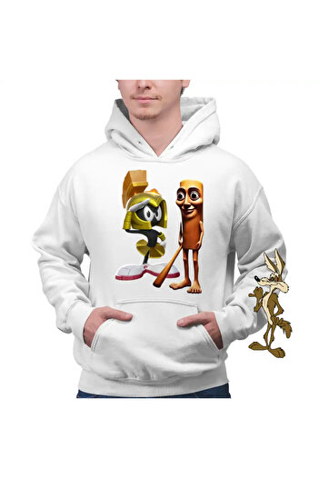 OEM Men's Hoodie Marvin the Martian Tung Sahur Italian Brain red