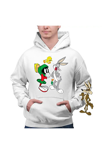 OEM Men's Hoodie Marvin Bugs Bunny Tweety Warner Bros