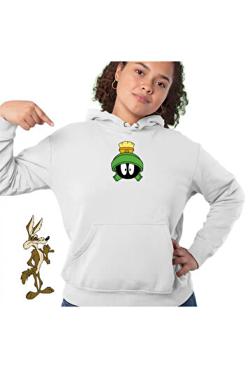 OEM Women's Hoodie Alien Marvin the Martian Looney Tunes