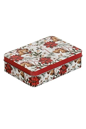 SHOPIENS Metal Storage Tin, Unbranded, Rectangular, Multicolor, 14x10x3.8cm, MYONNA IT & E-COMMERCE