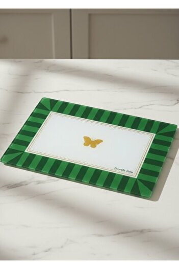 Coşev Glass Cutting Board 25X35Cm Green