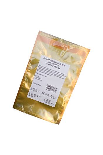 Urgent Horeca Metalized vacuum bags, smooth, gold, 170x250 mm, 70 micron, set of 100