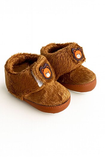 mini mia Plush Booties for Babies – Teddy Bear Design, Comfortable and Warm