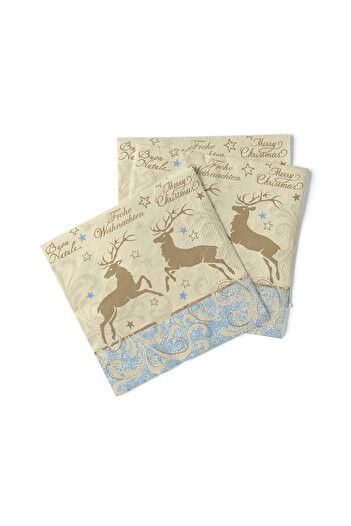 Mank Christmas table napkins, 3 layers, Tissue - Liroy / 33 x 33 cm / 100 pcs