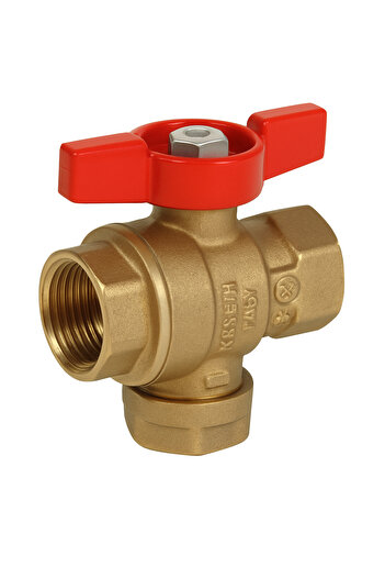 GIACOMINI ball valve R701FY023, 1/2” female thread x 1/2” female thread, with integrated filter
