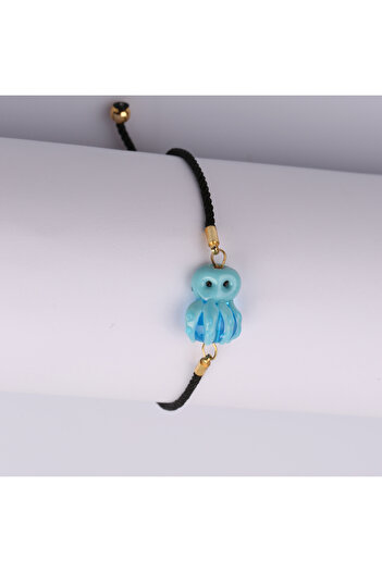 ADAMODART Blue Octopus Murano Glass Bracelet