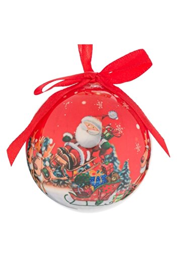 ANTBRO Christmas tree bauble with Santa Claus, South Perfect Decor, 8 cm