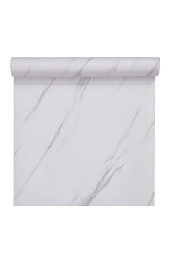topbazar Self-adhesive marble-effect film, white, 60 x 300 cm,