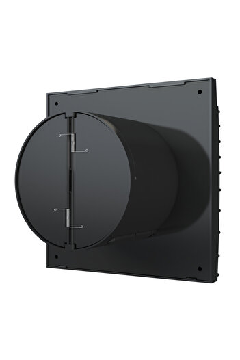 Venteurope FANCY100BDMB wall fan, square, diameter 100 mm, silent, with non-return valve