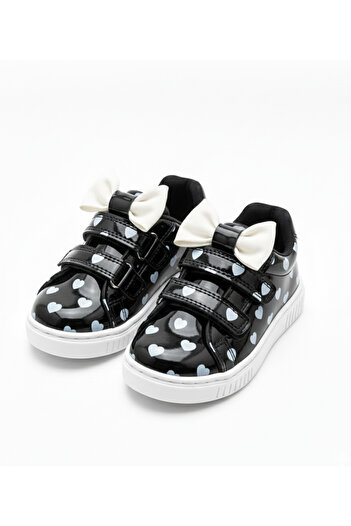 p papuccum ortopedi çocuk ayakkabıları Girl's Heart Bow Non-Slip Sole Orthopedic Sports Shoes