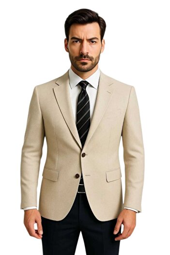 güncüoğlu Slim Fit Two Button Pocketed Men's Fabric Jacket with Flap Pockets