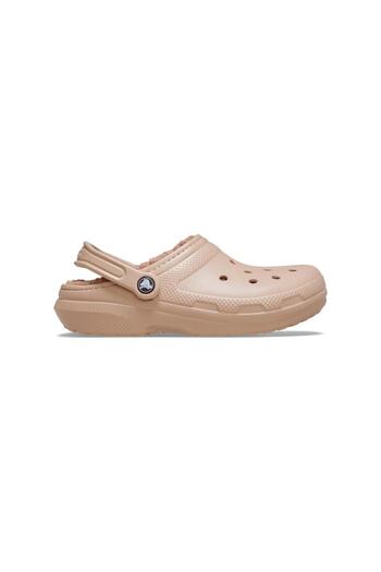 Crocs Classic Lined Clog Pink Caramel Slippers 203591-7Af