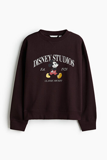 H&M Baskılı Sweatshirt