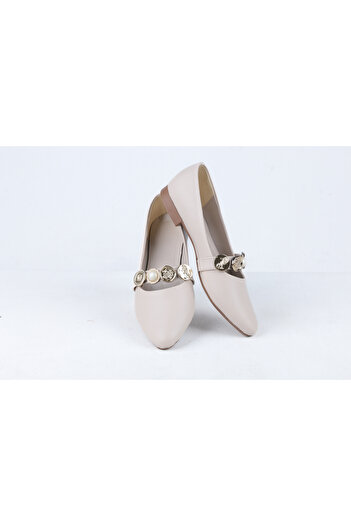 AYAKKABIMOOD Paralı Toka Casual Women's Ballerina Shoes