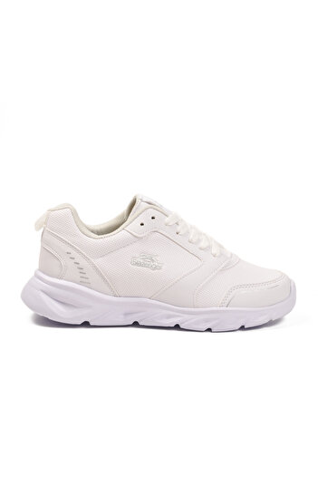 Slazenger White Lightweight Flexible Lace-Up Leather Unisex Sports Shoes Epic g