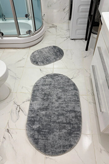 vodler Post Plush Bath Mat Set Machine Washable Non-Slip Base Bath Mat Set of 2