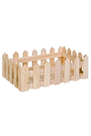 SHOPIENS Decorative Wooden Crate (Fence Design), , 23.5x14.5x8 cm