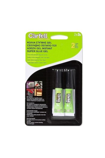 SHOPIENS Cartell Gel Adhesive 2x3g – Wood/Glass/Ceramic/Leather/Plastic, Instant Bond