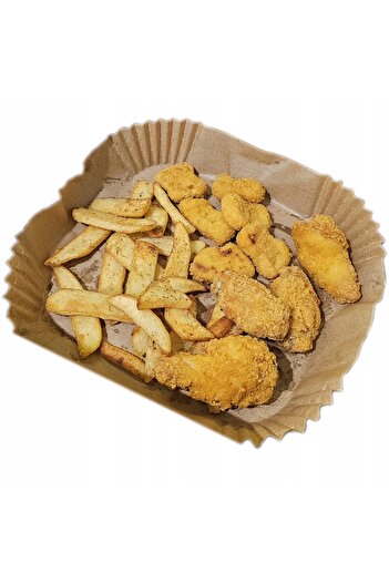 Other WKŁAD PAPIEROWY DO FRYTKOWNICY AIRFRYER 100 SZTUK 20x20 cm PEPIER