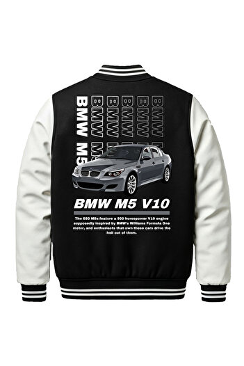 Edizen Bmw M5 V10 t Bomber College Jacket Unisex Oversize