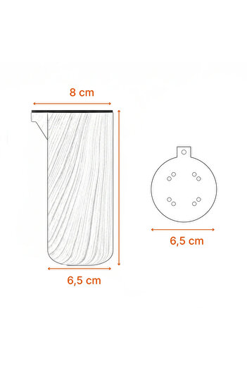 Badem10 Plastic Terra Kubik Fag Bej 15 cm Mobilier Canapea Fotoliu Pat Baza de pat Picior de ridicare Picioare