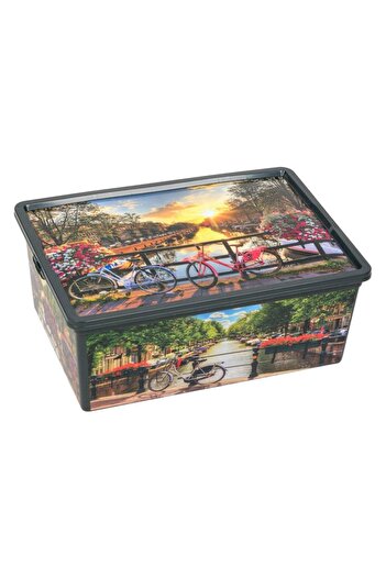 SHOPIENS Plastic Storage Box, Amsterdam, 10L Capacity, Multicolor, MYONNA IT & E-COMMERCE