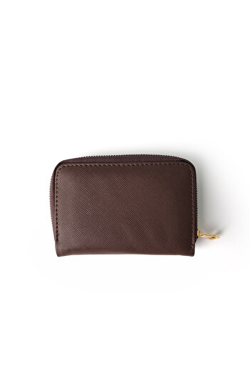 Ecrou Prd Leather Str Coin Compartment Handbag Bitter Brown