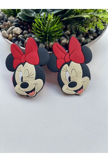 NEHİRDEN Miki Mouse Figured Silicone Rubber Buckle 2 Pieces