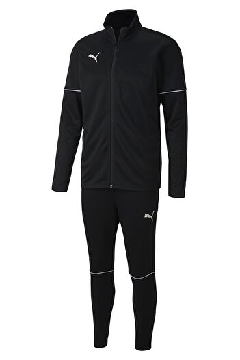 Puma teamGOAL Boys' Black Football Tracksuit, Size 176 CM, Synthetic Sportswear