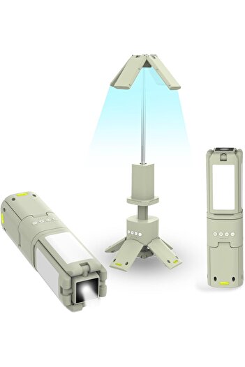 Generic Rechargeable LED Telescopic Camping Lantern – 14000mAh, Flashlight, 4 Panels