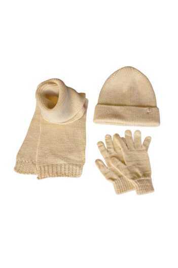 Benittokids Kitti 4-8 Years Old Unisex Children's Scarf Beanie Gloves 3-Piece Set